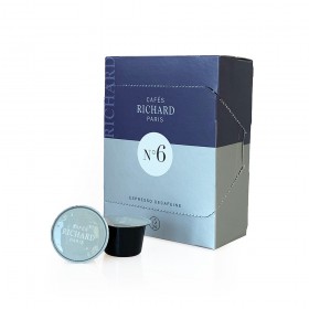 CAFÉ RICHARD PREMIUM N° 6 ESPRESSO DÉCAFÉINÉ POUR MACHINE VENTURA (Boite de 24 capsules)